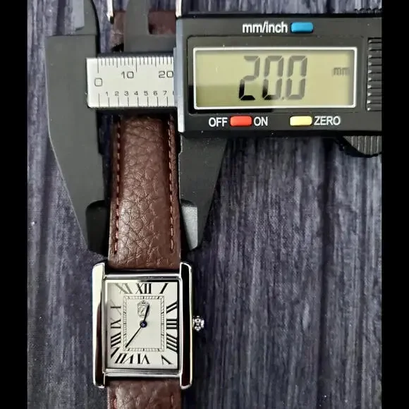Swiss Design Pierre Lucerne Tank Mens Watch Brown‎ Band